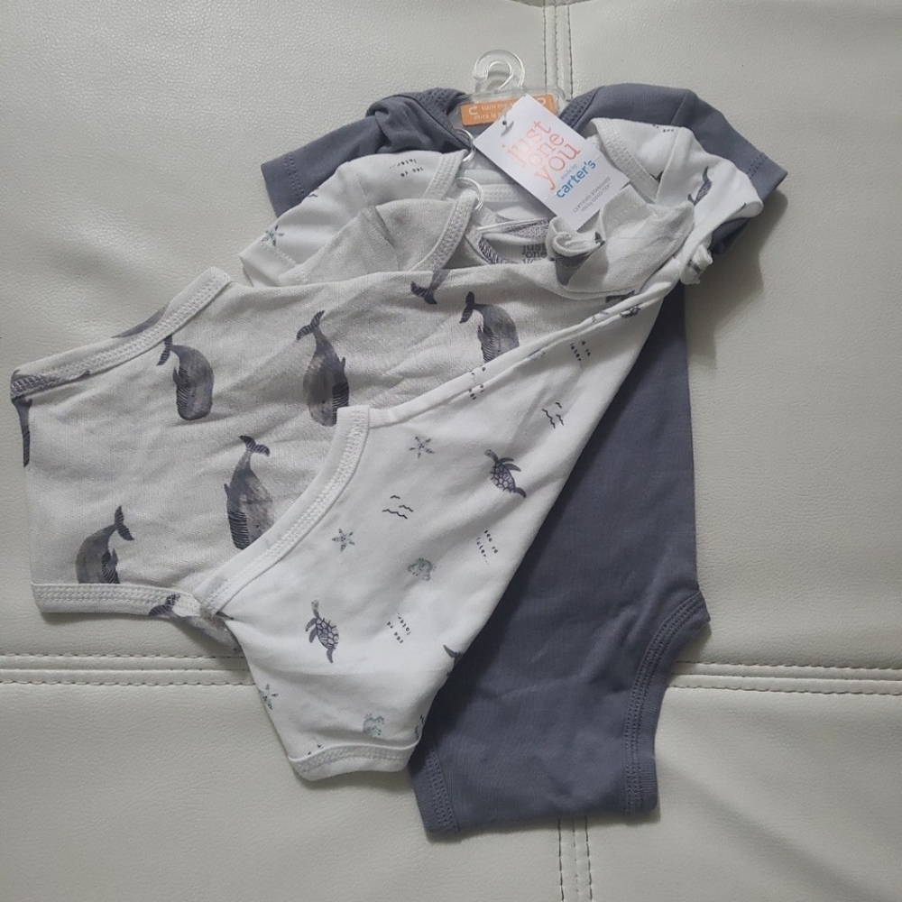 Baby boy Carter's 3 months 3 pk bodysuits